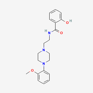 molecular formula C20H25N3O3 B8607197 2-Hydroxy-N-{2-[4-(2-methoxyphenyl)piperazin-1-yl]ethyl}benzamide CAS No. 91617-13-9