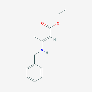 molecular formula C13H17NO2 B086072 3-Benzylamino-but-2-enoic acid ethyl ester CAS No. 1020-67-3