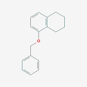 molecular formula C17H18O B8607212 1-Benzyloxy-5,6,7,8-tetrahydronaphthalene 