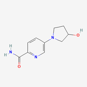 5-(3-Hydroxypyrrolidin-1-yl)picolinamide