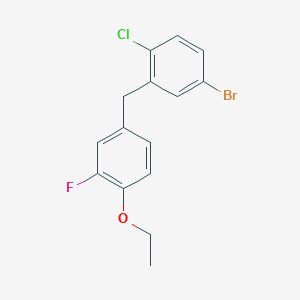 Benzene, 4-bromo-1-chloro-2-[(4-ethoxy-3-fluorophenyl)methyl]-
