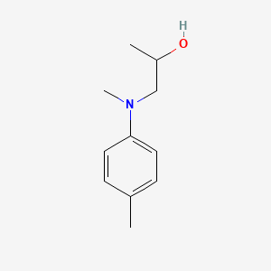 molecular formula C11H17NO B8607591 N-methyl-N-(2-hydroxypropyl)-p-toluidine 