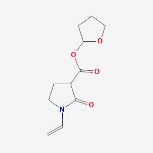 molecular formula C11H15NO4 B8607680 Oxolan-2-yl 1-ethenyl-2-oxopyrrolidine-3-carboxylate CAS No. 189318-14-7