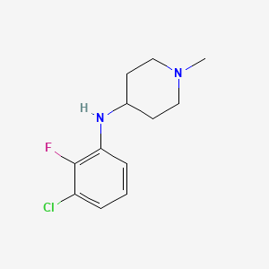 molecular formula C12H16ClFN2 B8607777 1-Methyl-4-(3-chloro-2-fluorophenylamino)piperidine 