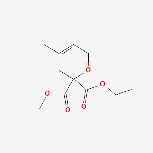 2H-Pyran-2,2-dicarboxylic acid, 3,6-dihydro-4-methyl-, diethyl ester