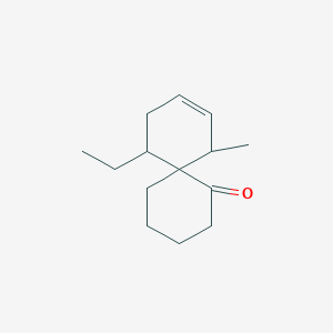 molecular formula C14H22O B8607899 11-Ethyl-7-methylspiro[5,5]undec-8-en-1-one 