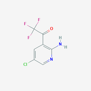 1-(2-Amino-5-chloropyridin-3-yl)-2,2,2-trifluoroethanone