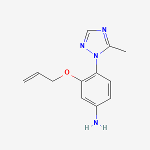 3-(allyloxy)-4-(5-methyl-1H-1,2,4-triazol-1-yl)aniline