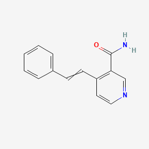 molecular formula C14H12N2O B8607971 4-Styryl-nicotinamide 