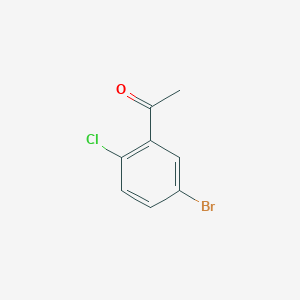 molecular formula C8H6BrClO B008608 1-(5-Bromo-2-chlorophenyl)ethanone CAS No. 105884-19-3