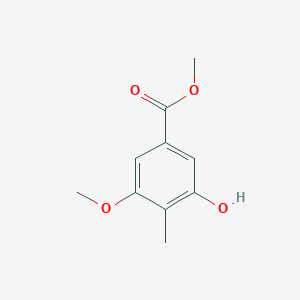 molecular formula C10H12O4 B8608040 Methyl 3-hydroxy-5-methoxy-4-methylbenzoate 