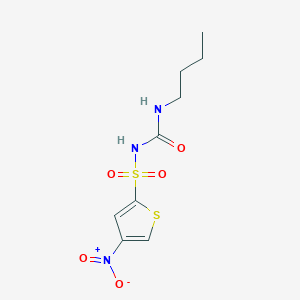 molecular formula C9H13N3O5S2 B8608057 N-(Butylcarbamoyl)-4-nitrothiophene-2-sulfonamide CAS No. 52693-96-6