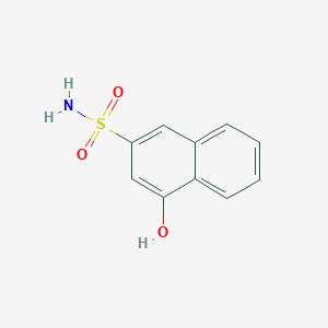 molecular formula C10H9NO3S B086081 2-Naphthalenesulfonamide, 4-hydroxy- CAS No. 116-64-3