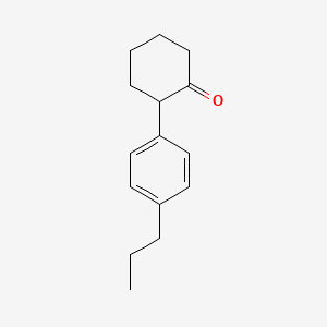 2-(4-Propylphenyl)cyclohexan-1-one