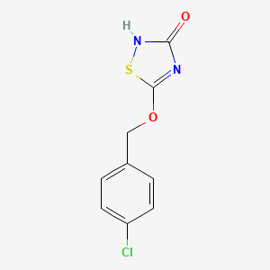 5-[(4-Chlorophenyl)methoxy]-1,2,4-thiadiazol-3(2H)-one