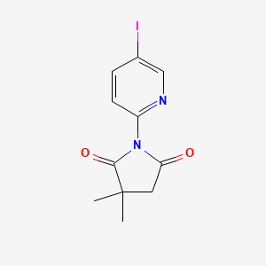 1-(5-Iodopyridin-2-yl)-3,3-dimethylpyrrolidine-2,5-dione