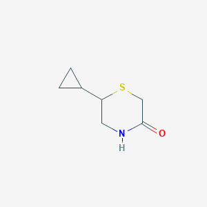 molecular formula C7H11NOS B8608332 6-Cyclopropylthiomorpholin-3-one 