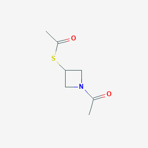 1-Acetyl-3-acetylthioazetidine