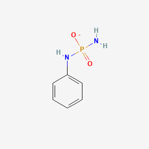 molecular formula C6H8N2O2P- B8608361 amino(anilino)phosphinate 