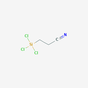 molecular formula C3H4Cl3NSi B086085 2-Cyanoethyltrichlorosilane CAS No. 1071-22-3