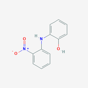 molecular formula C12H10N2O3 B8608537 2-(2-Nitroanilino)phenol CAS No. 54381-11-2