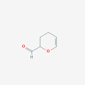 molecular formula C6H8O2 B086088 3,4-Dihydro-2H-pyran-2-carbaldehyde CAS No. 100-73-2