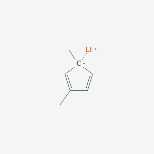 molecular formula C7H9Li B8608828 lithium;2,5-dimethylcyclopenta-1,3-diene CAS No. 119388-52-2