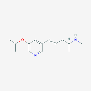 molecular formula C14H22N2O B8608867 N-methyl-5-(5-propan-2-yloxypyridin-3-yl)pent-4-en-2-amine 