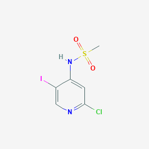 molecular formula C6H6ClIN2O2S B8608947 N-(2-Chloro-5-iodopyridin-4-yl)methanesulfonamide 