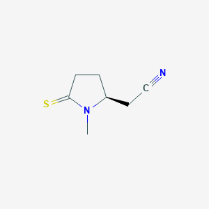 (S)-2-(1-Methyl-5-thioxopyrrolidin-2-yl)acetonitrile