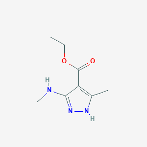 ethyl 5-methyl-3-(methylamino)-1H-pyrazole-4-carboxylate