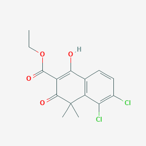 Ethyl 7,8-dichloro-4-hydroxy-1,1-dimethyl-2-oxo-naphthalene-3-carboxylate