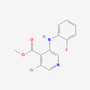 3-Bromo-5-(2-fluoro-phenylamino)-isonicotinic acid methyl ester