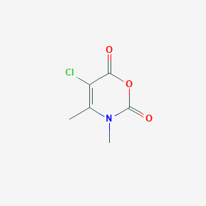 molecular formula C6H6ClNO3 B8609093 5-chloro-3,4-dimethyl-2H-1,3-oxazine-2,6(3H)-dione CAS No. 916226-89-6