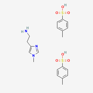 molecular formula C20H27N3O6S2 B8609136 2-(1-Methyl-1H-imidazol-4-yl)ethanamine bis(4-methylbenzenesulfonate) 