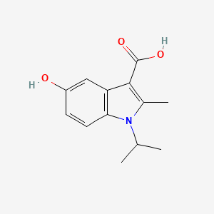 5-Hydroxy-1-isopropyl-2-methyl-3-indolecarboxylic acid