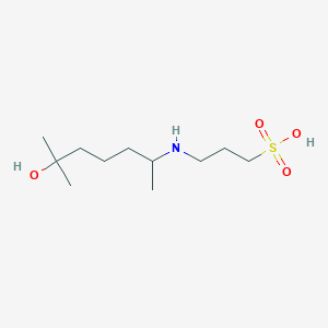 3-[(6-Hydroxy-6-methylheptan-2-yl)amino]propane-1-sulfonic acid