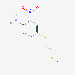 4-{[2-(Methylsulfanyl)ethyl]sulfanyl}-2-nitroaniline