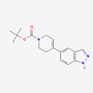 molecular formula C17H21N3O2 B8609503 tert-butyl 4-(1H-indazol-5-yl)-3,6-dihydro-2H-pyridine-1-carboxylate 