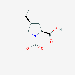 (2S,4S)-1-(Tert-butoxycarbonyl)-4-ethylpyrrolidine-2-carboxylic acid