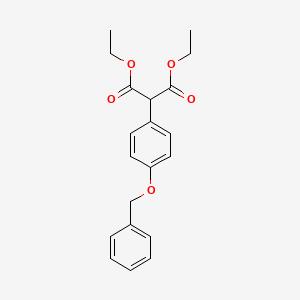 molecular formula C20H22O5 B8609554 Diethyl 2-(4-(benzyloxy)phenyl)malonate 