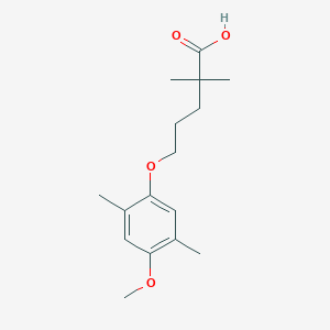 5-(4-Methoxy-2,5-dimethylphenoxy)-2,2-dimethylpentanoic acid