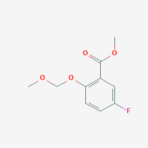 molecular formula C10H11FO4 B8609584 Methyl 5-fluoro-2-(methoxymethoxy)benzoate 