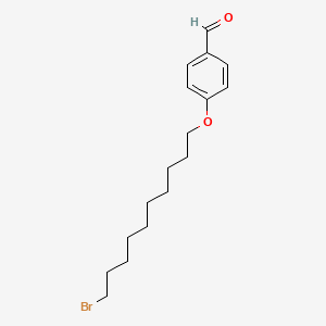 molecular formula C17H25BrO2 B8609591 4-(10-Bromodecyloxy)benzaldehyde CAS No. 143773-73-3