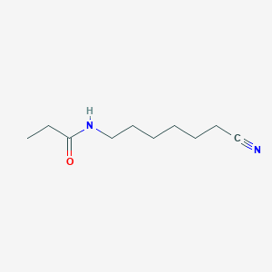 molecular formula C10H18N2O B8609650 N-(6-Cyanohexyl)propanamide CAS No. 62578-16-9