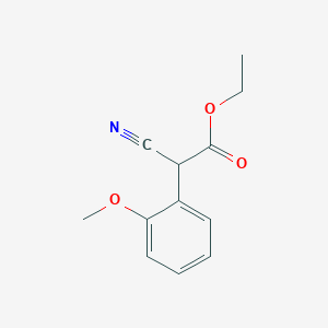 molecular formula C12H13NO3 B8609711 Ethyl 2-(2-Methoxyphenyl)cyanoacetate 