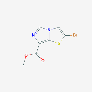 molecular formula C7H5BrN2O2S B8609725 Methyl 2-bromoimidazo[5,1-b]thiazole-7-carboxylate 