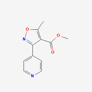 molecular formula C11H10N2O3 B8609727 Methyl 5-Methyl-3-(4-pyridyl)isoxazole-4-carboxylate 