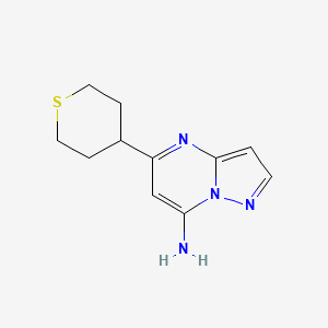 5-(Tetrahydro-2H-thiopyran-4-yl)pyrazolo[1,5-a]pyrimidin-7-amine