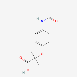 2-(4-Acetamidophenoxy)-2-methylpropanoic acid